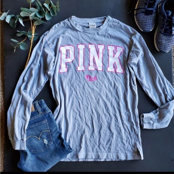 Pink Victorias Secret Long Sleeve Shirt - Picture 1 of 10